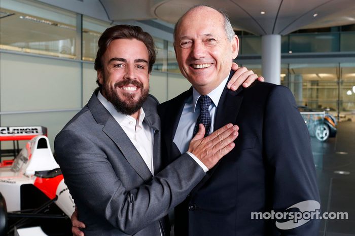 Fernando Alonso and Ron Dennis, Chairman & CEO of McLaren