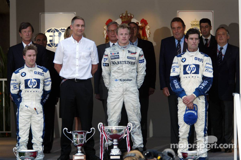 2005: 1. Kimi Räikkönen, 2. Nick Heidfeld, 3. Mark Webber