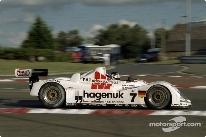 #7 Joest Racing TWR, Porsche WSC 95: Michele Alboreto, Stefan Johansson, Tom Kristensen