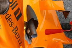 Detail van de nieuwe McLaren Mercedes MP4-21
