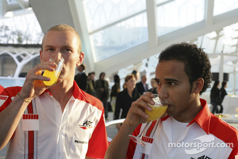 Lewis Hamilton e Alexandre Premat