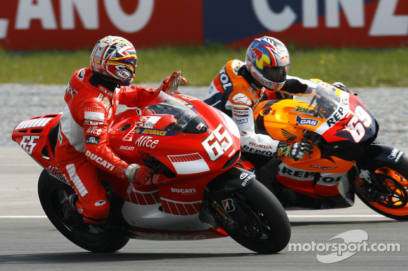 Loris Capirossi and Nicky Hayden