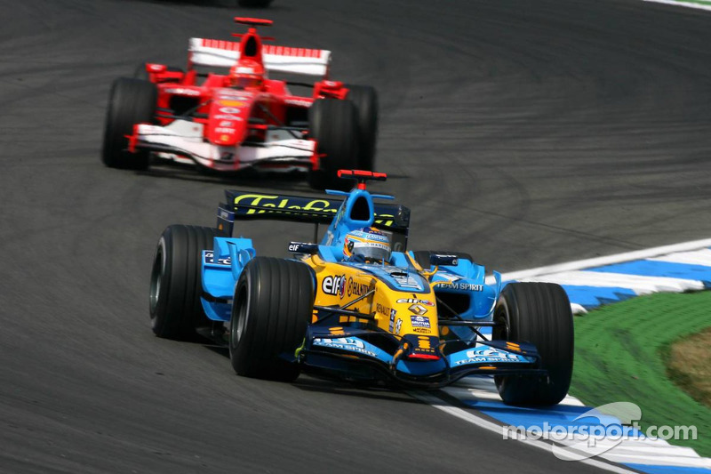 Fernando Alonso y Michael Schumacher