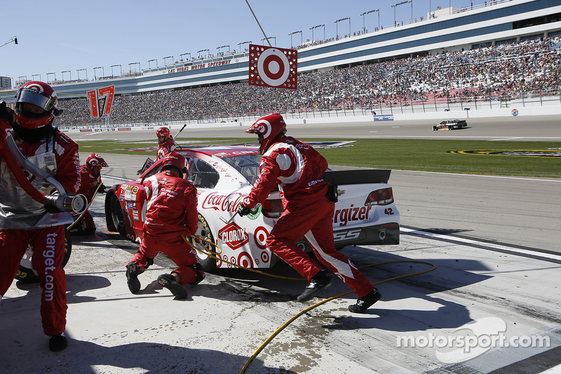 Boxenstopp eines NASCAR-Teams