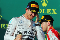 Nico Rosberg, Mercedes AMG F1 celebra su posición en el podio