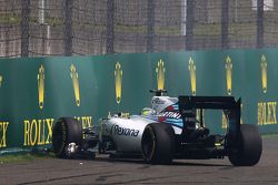 Felipe Massa, Williams FW37 y su accidente