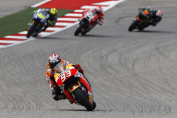 Marc Marquez, Repsol Honda Team and Valentino Rossi, Yamaha Factory Racing and Bradley Smith, Yamaha Tech 3