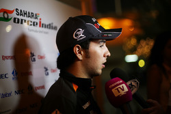 Серхио Перес, Sahara Force India F1 with the media