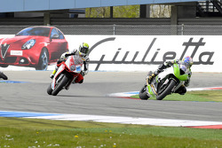 Kenan Sofuoglu, Puccetti Racing Kawasaki, et Jules Cluzel, MV Agusta