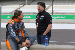 Simona de Silvestro and Michael Andretti