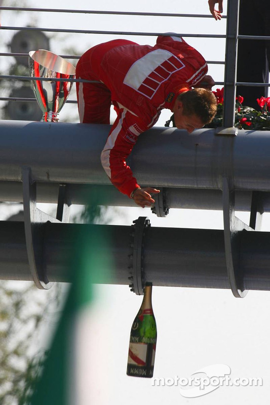 Podium: race winner Michael Schumacher