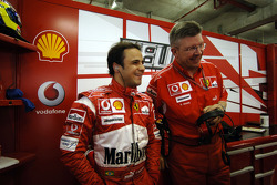 Felipe Massa et Ross Brawn