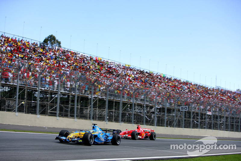 Giancarlo Fisichella und Michael Schumacher