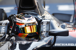 Stoffel Vandoorne, ART Grand Prix celebra su victoria en el podio en Parc Ferme