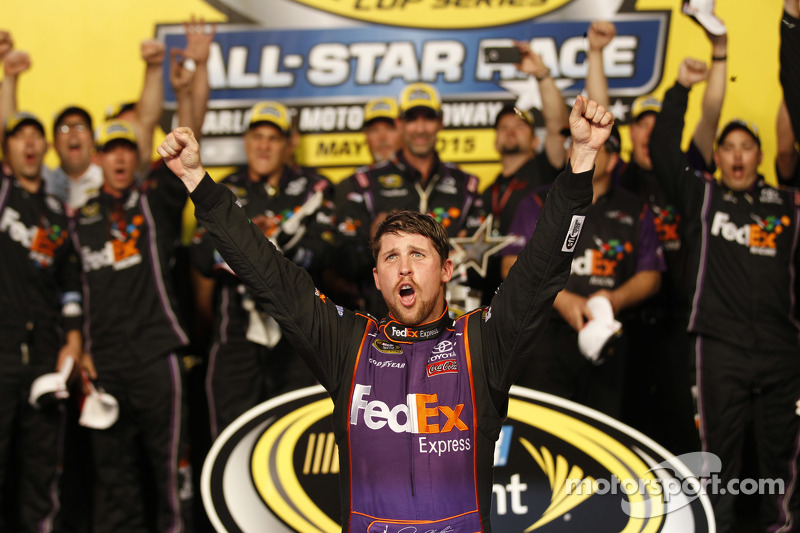 Vencedor da prova Denny Hamlin, Joe Gibbs Racing Toyota