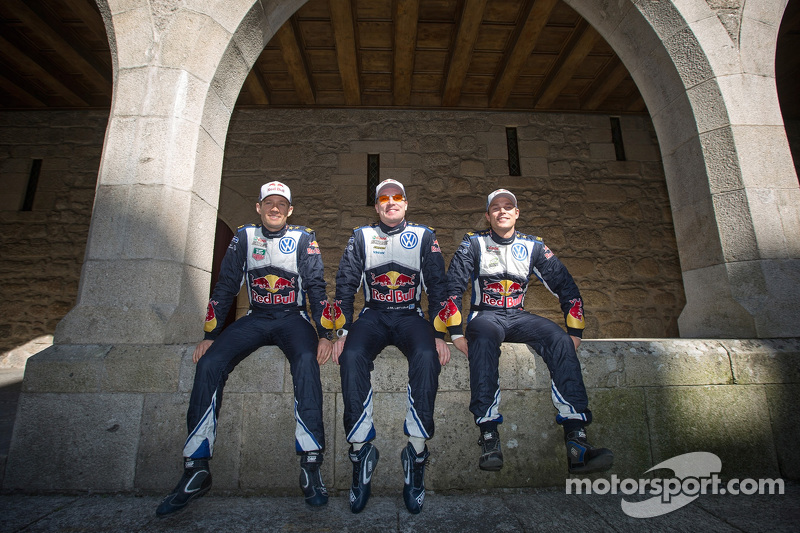 Sébastien Ogier, Jari-Matti Latvala, Andreas Mikkelsen, Volkswagen Motorsport