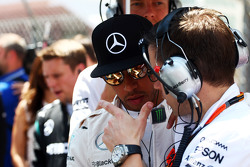 Lewis Hamilton, Mercedes AMG F1 en la parrilla