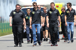 Romain Grosjean, Lotus F1 Team et Julien Simon-Chautemps