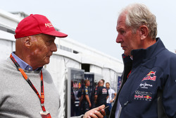 Ники Лауда, Mercedes и доктор Хельмут Марко, консультант Red Bull Motorsport