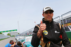 Pastor Maldonado, Lotus F1 Team en el desfile de los pilotos