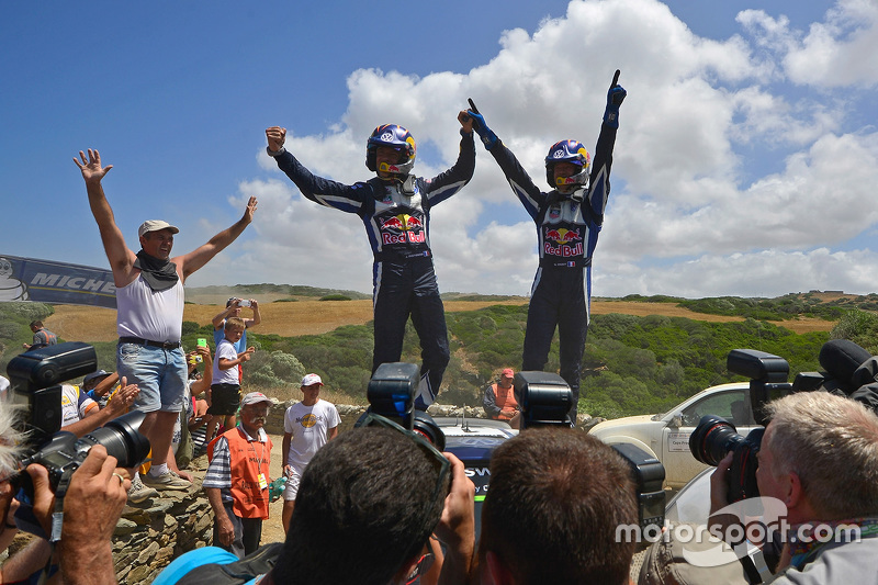 Ganadores Sébastien Ogier y Julien Ingrassia, Volkswagen Polo WRC, Volkswagen Motorsport