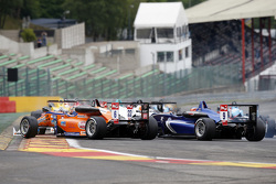Michele Beretta, Mücke Motorsport, Dallara F312 Mercedes-Benz et Tatiana Calderon, Carlin, Dallara F312 Volkswagen