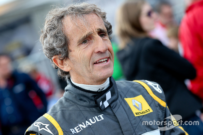 Alain Prost, en el desfile de leyendas