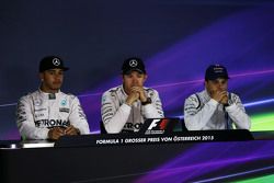 Conferencia de prensa de la FIA: Lewis Hamilton, Mercedes AMG F1; Nico Rosberg, Mercedes AMG F1; Felipe Massa, Williams. 