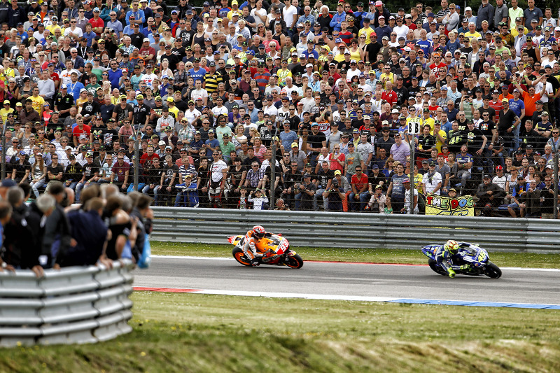 Valentino Rossi, Yamaha Factory Racing et Marc Marquez, Repsol Honda Team