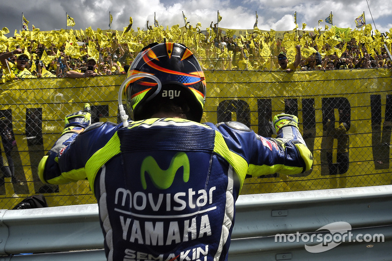 Race winner Valentino Rossi, Yamaha Factory Racing