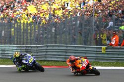 Marc Marquez, Repsol Honda Team and Valentino Rossi, Yamaha Factory Racing