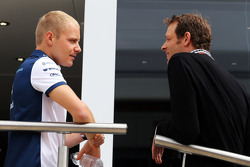 Valtteri Bottas, Williams, mit Alex Wurz, Williams-Fahrercoach/GPDA-Direktor