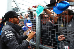 Lewis Hamilton, Mercedes AMG F1 with the fans