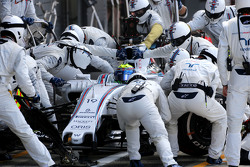 Felipe Massa, Williams F1 Team pendant un arrêt aux stands
