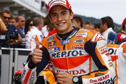 Marc Marquez, Repsol Honda Team, celebra pole