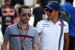 Felipe Massa, Williams, avec Nicolas Todt, manager de pilotes