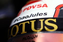 Capacete de Pastor Maldonado, Lotus F1 Team homenagem a Jules Bianchi