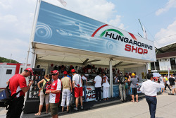 Hungaroring merchandise stand