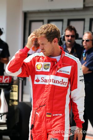 Sebastian Vettel, Ferrari en parc ferme