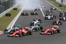 El inicio de la carrera, Sebastian Vettel, Scuderia Ferrari