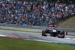 Max Verstappen lors d'une démonstration Red Bull à Assen