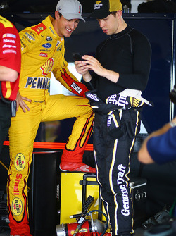 Joey Logano, Team Penske Ford and Brad Keselowski, Team Penske Ford