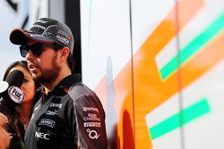 Sergio Perez, Sahara Force India F1 avec les médias