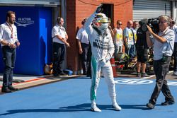 Lewis Hamilton, Mercedes AMG F1 celebra su pole en parc ferme