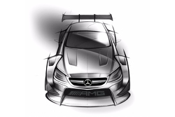 Diseño del Mercedes-Benz DTM para 2016.