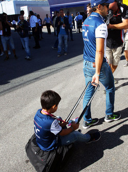 Felipe Massa, Williams con su hijo Felipinho Massa