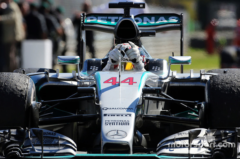 Il vincitore Lewis Hamilton, Mercedes AMG F1 W06