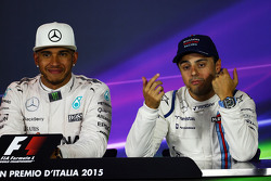 Lewis Hamilton, Mercedes AMG F1 and Felipe Massa, Williams in the FIA Press Conference