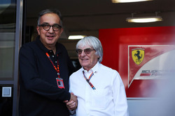 Sergio Marchionne, Ferrari-Präsident und Geschäftsführer von Fiat Chrysler Automobiles, mit Bernie E