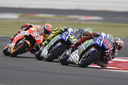 Jorge Lorenzo, Valentino Rossi, Yamaha Factory Racing e Marc Marquez, Repsol Honda Team